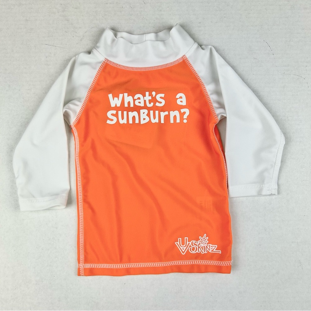 UVSkinz Unisex "What's a Sunburn?" Swim Rash-guard 12-24 Months